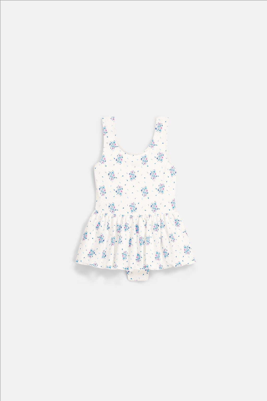 Cream Flower Dunes Embroidered Recycled Polyamide Bathing Suit