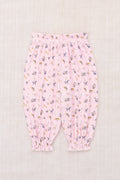 Circus Print Organic Pima Cotton Balloon Baby Pants with Ruffle Hem