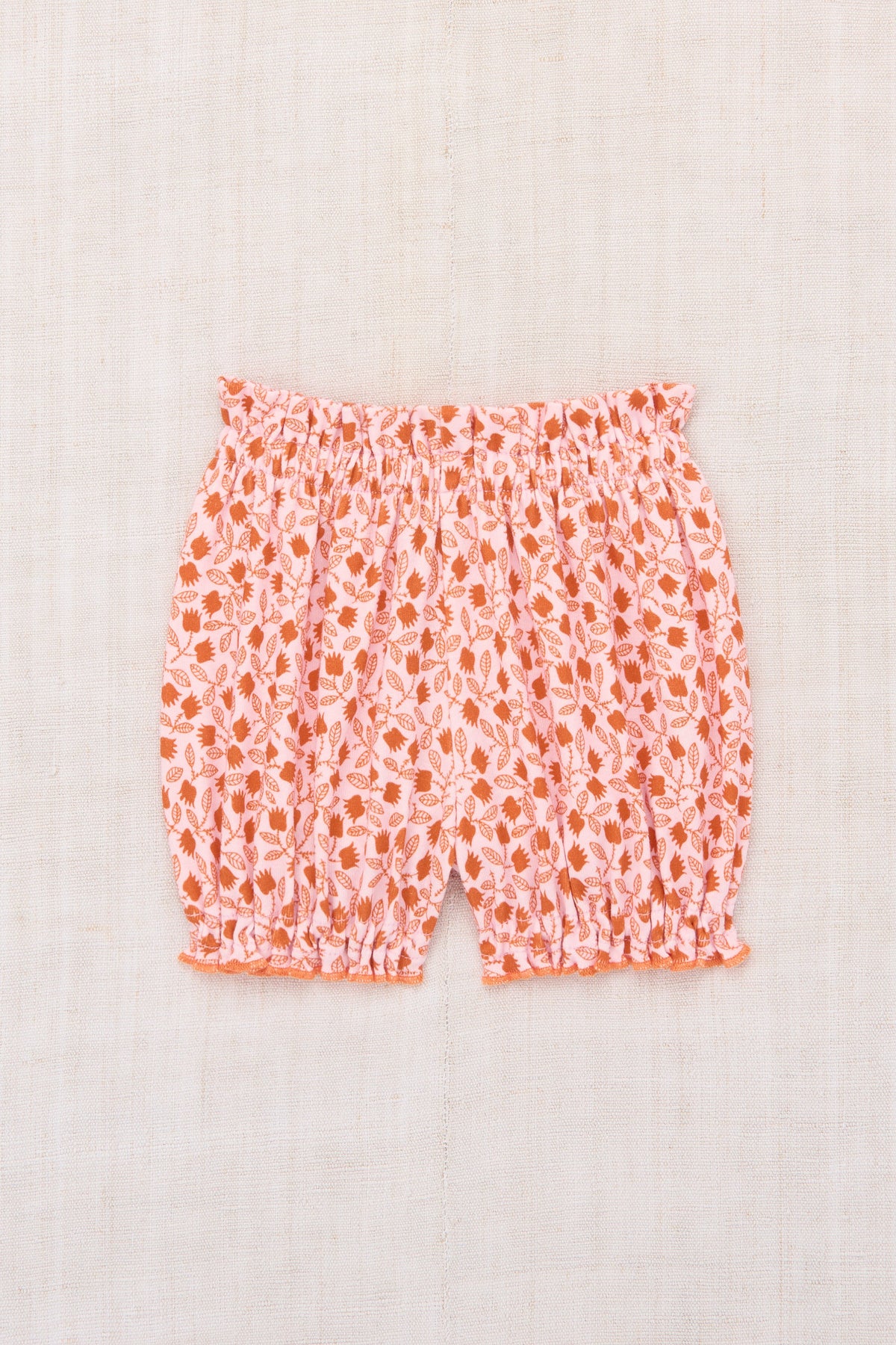 Organic Pima Cotton Ruffle Bloomer with Elastic Waist